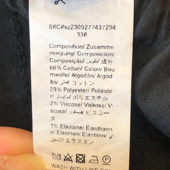 NWOT SHEIN EZwear Women's Plus High Waist Flare Leg Jeans Black 0XL/Size 12 - Picture 10 of 10